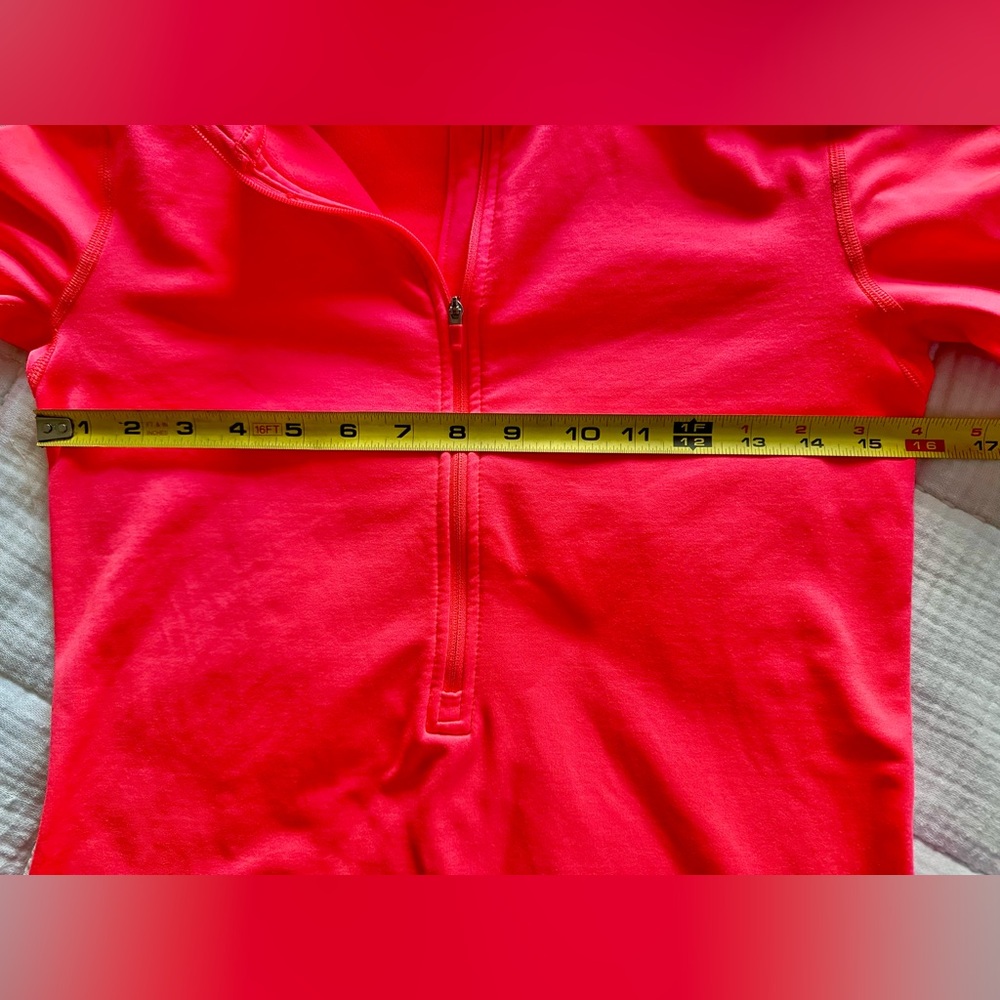 Nike Dri-Fit Women's Vibrant Pink Quarter-Zip Sweatshirt - Picture 7 of 7